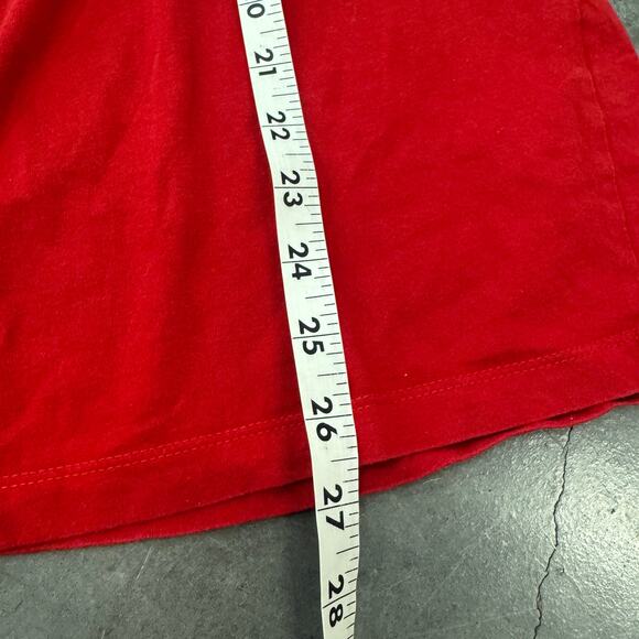 Vintage Y2K Nebraska Huskers Mcbling University Rhinestone Red Graphic Tee XL - Picture 5 of 5